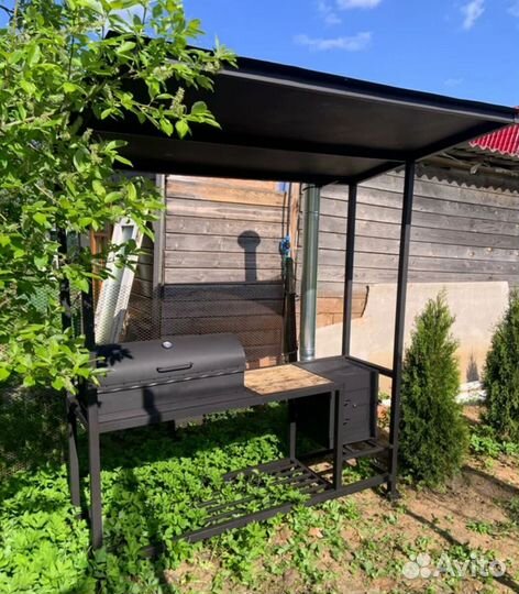 Мангал с крышей