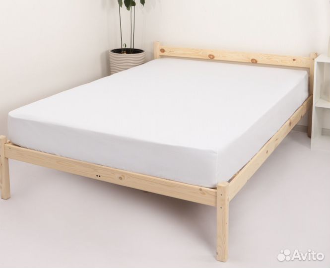 Простынь на резинке 160х200 сатин 10 расцветок