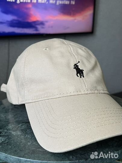 Кепка polo ralph lauren бежевая