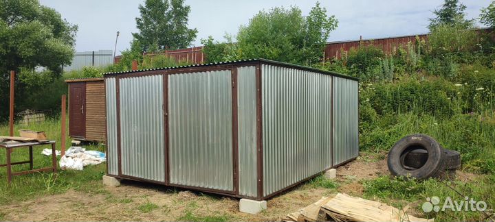 Гараж / ракушка оцинкованный