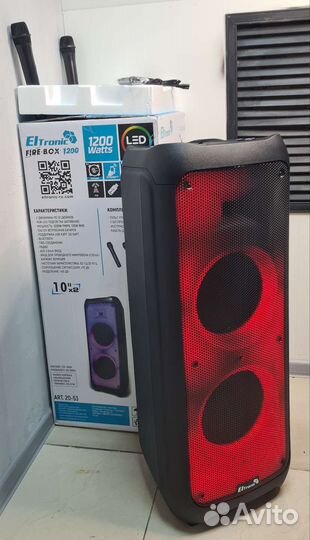 Колонка большая мощная караоке ElTronic 20-53