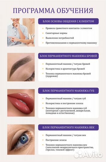 Обучение курсы перманентного макияжа татуажа