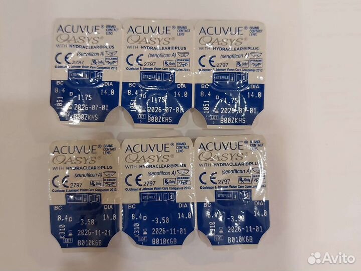 Линзы контактные acuvue oasys двухнедельные