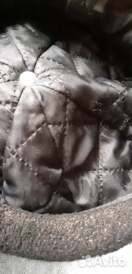 Кожаная шапка(кепи-берет)