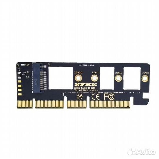 Адаптер M.2 NVMe SSD ngff на pcie X16
