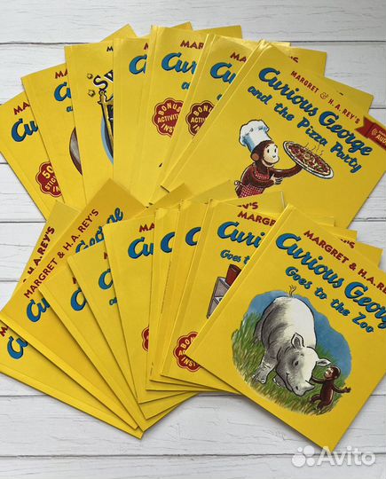 Детские книги на английском языке Curious George