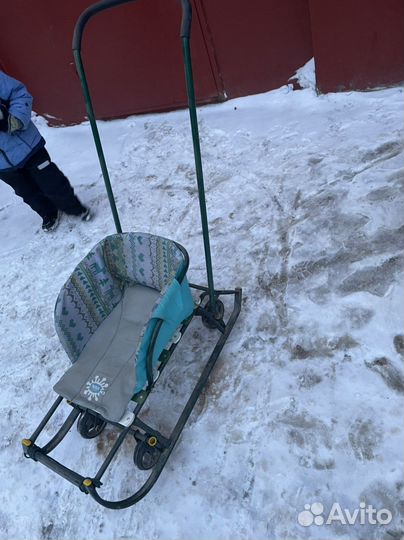 Санки с колесами