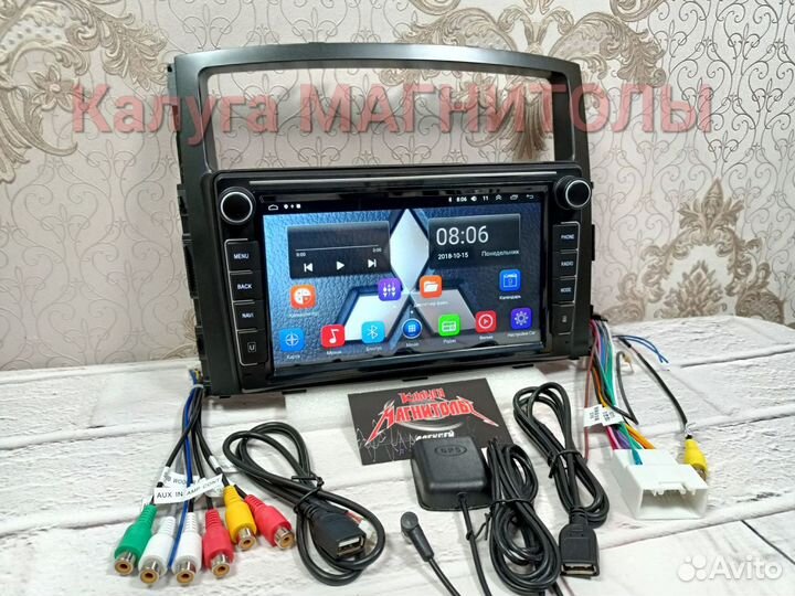 Магнитола Mitsubishi Pajero 4 android новая