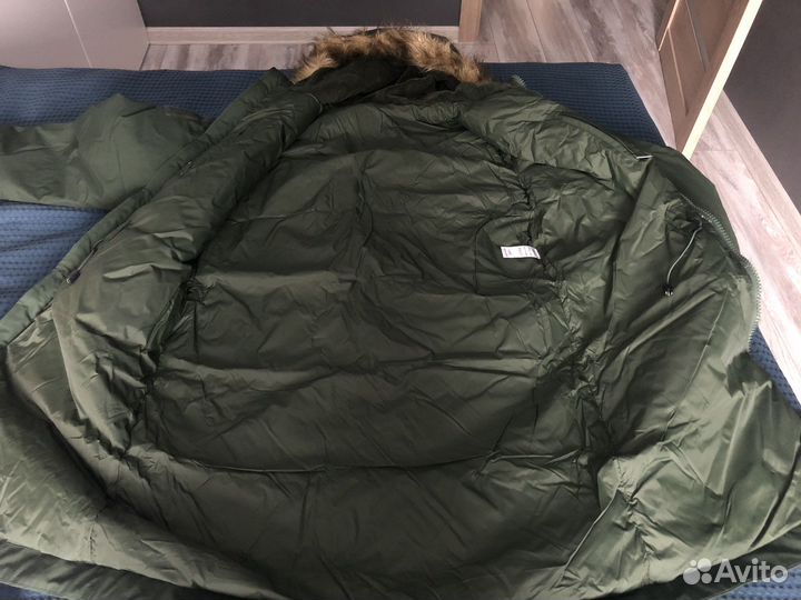 Куртка демисезонная (парка) мо офисная зеленая