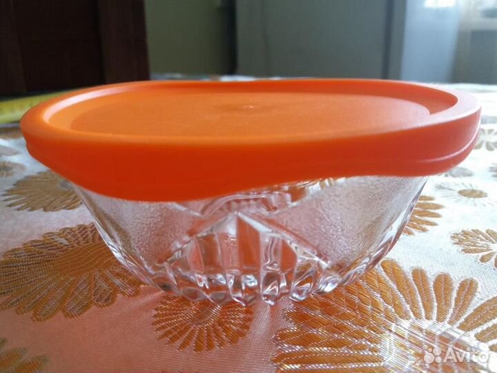 Вазочка для варенья, меда с силиконовой крышкой