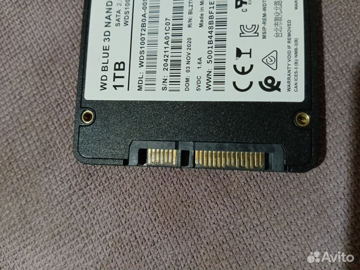 SSD 1TB WD blue