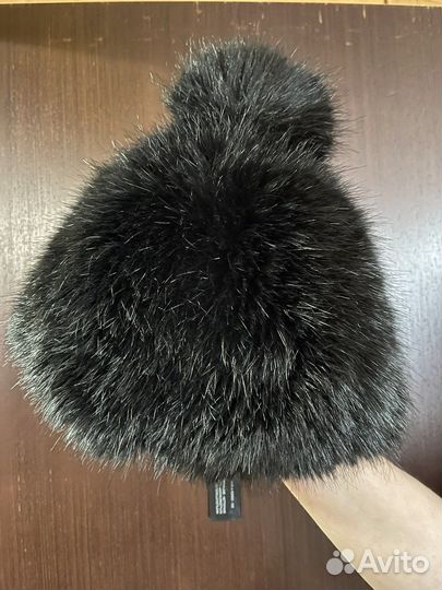 Шапка и накладной воротник из искусственного меха