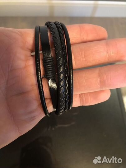 Кожаный браслет унисекс