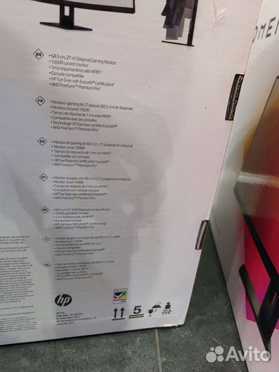 Новый 2к gaming monitor HP omen 27c 240 герц