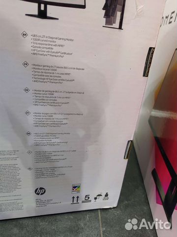 Новый 2к gaming monitor HP omen 27c 240 герц