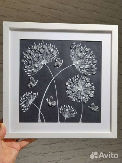 Панно-Картина из морского стекла