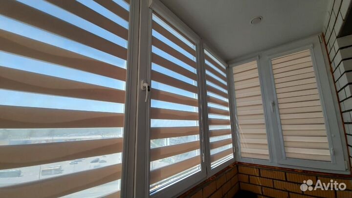 Рулонные шторы день ночь