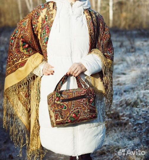 Павловопосадский платок - шаль Волшебница