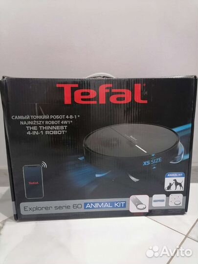 Фирменный Робот пылесос Tefal 4в1