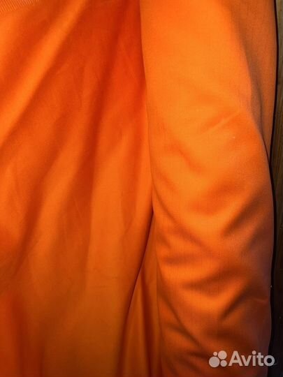 Ткань оранжевая плотная