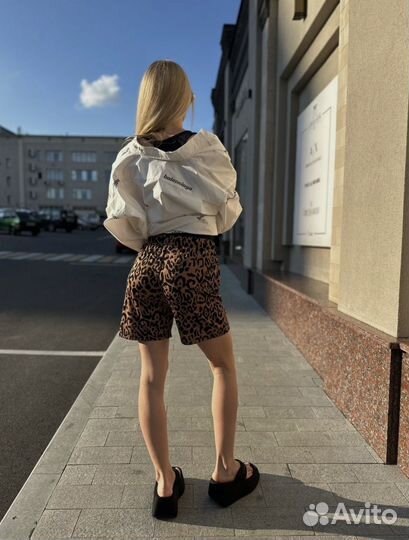 Леопардовые шорты