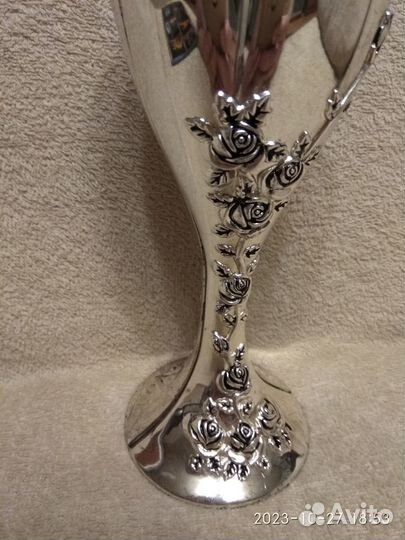 Металлические бокалы свадебные 2шт набор