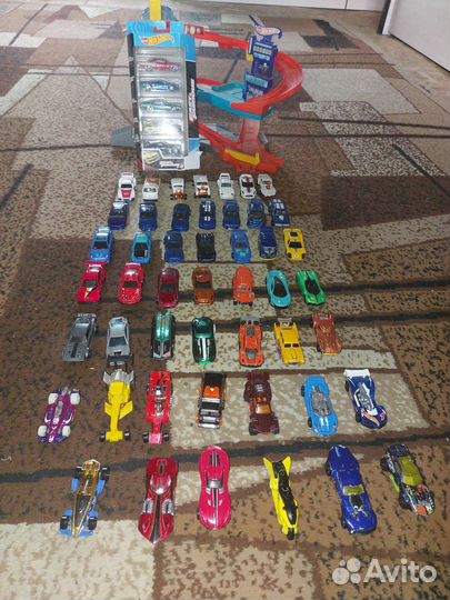 Hot wheels набор машинок+трек