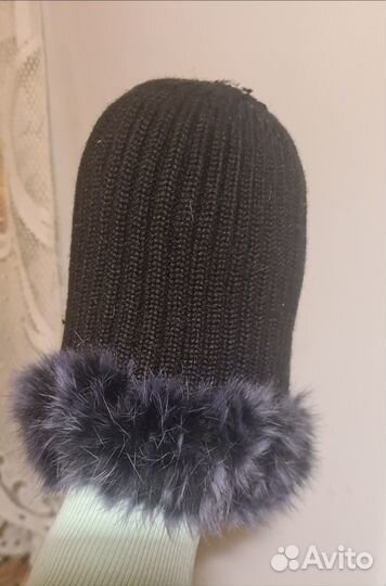 Шапка зимняя женская кролик рекс