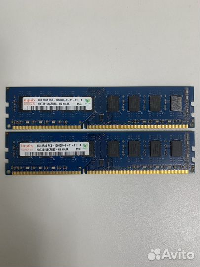 Оперативная память ddr3 2х4gb