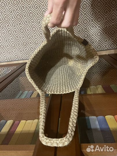 Cумка стильная вязаная в город и на пляж