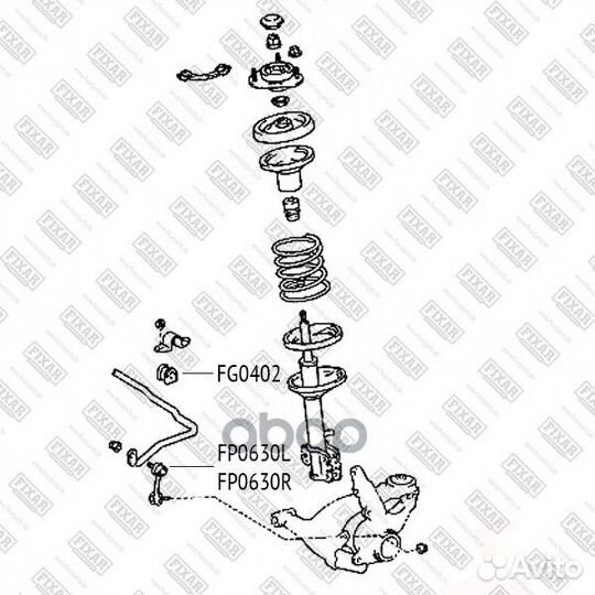 Тяга стабилизатора передняя правая перед прав