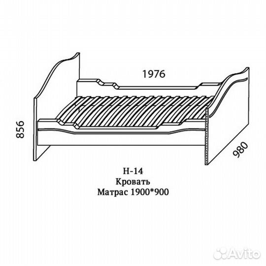 Мебель для подростка. Кровать, Матрас, Шкаф