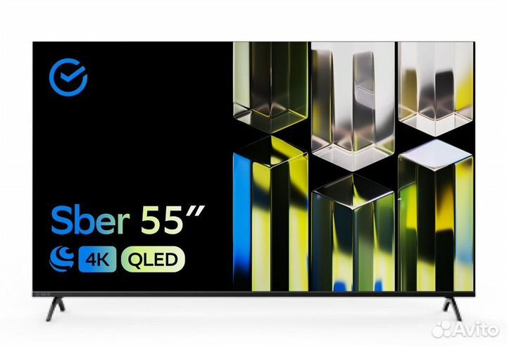 Qled Телевизор Sber 55 дюймов (139 см) 4K