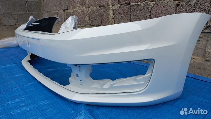 Бампер Передний Фольксваген Поло Белый