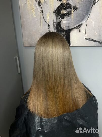 Кератиновое выпрямление волос модель