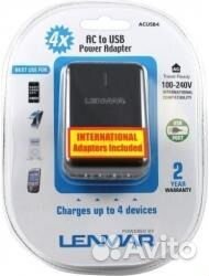 Зарядное устройство Lenmar acusb4 на 4 USB новое