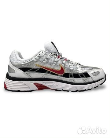 Nike P-6000 Flat Pewter White Red