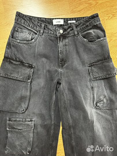 Джинсы карго lime