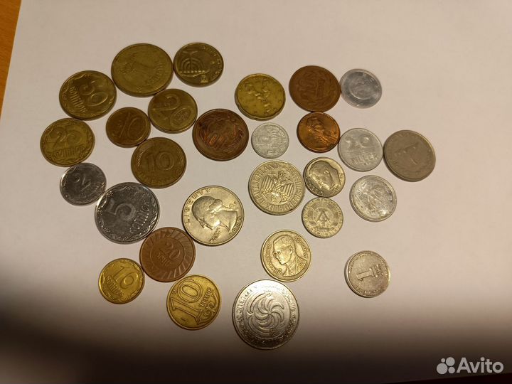 Иностранные монеты без повторов