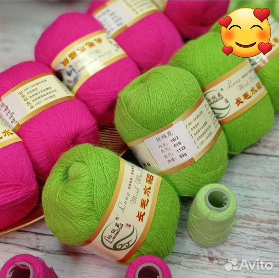 Пряжа пух норки