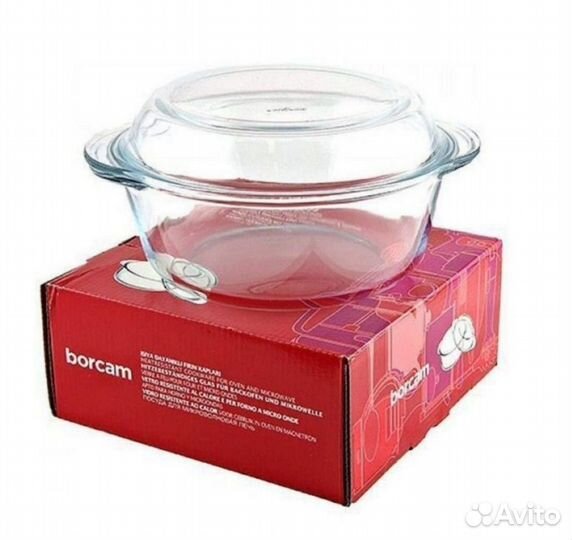 Кастрюля круглая с крышкой 840мл