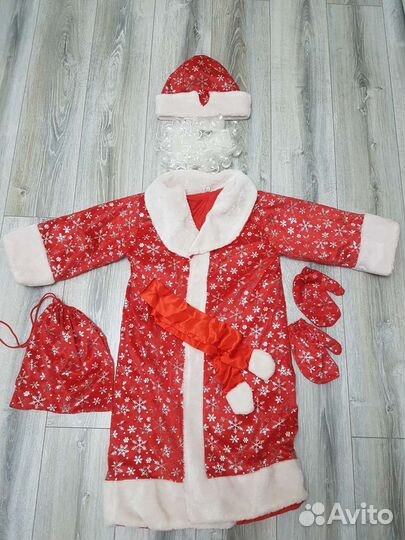 Костюм Деда Мороза детский на 6- 7 лет