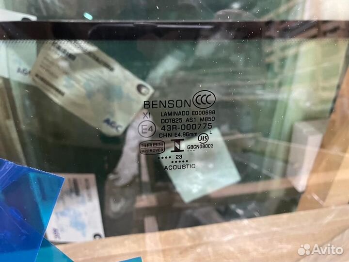 Стекло боковое правое mercedes S-class W223 трипле