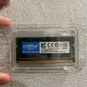 Память sodimm Crucial ddr3 8 gb CT102464bf160b