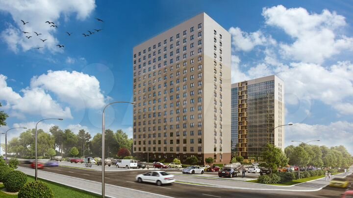 2-к. квартира, 41,1 м², 8/17 эт.