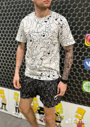 Шорты черные плавательные Karl Lagerfield