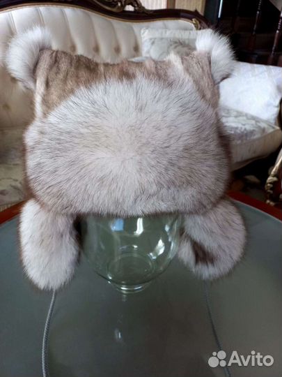 Зимняя шапка из меха песца