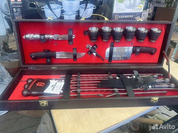 Набор шампуров в кейсе