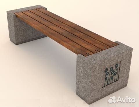 Скамейка из бетона