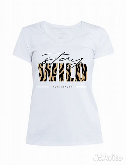 Футболка женская белая 40 42